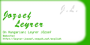 jozsef leyrer business card